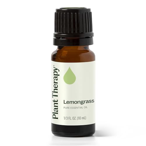 Plant Therapy Lemongrass Essential Oil 100% Pure, Undiluted, Natural Aromatherapy for Diffuser and Skin, Therapeutic Grade 10 mL (1/3 oz)