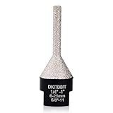 Tile Milling Chamfer Bit 1/4' - 1', Diamond Finger Sander Countersink Drill Bit, to Enlarge Bevel Edges & Holes in Porcelain Ceramic Granite Tiles, fit 5/8-11 Thread Angle Grinders, 6-25mm