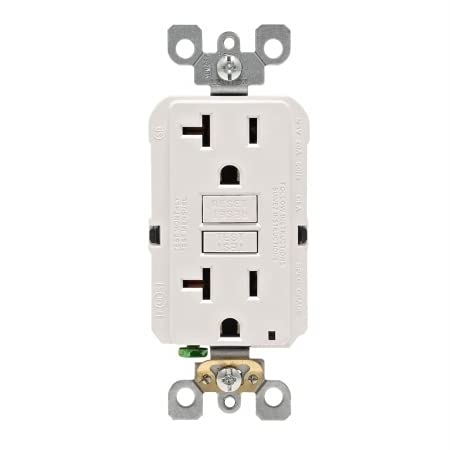 20 Amp White GFCI Receptacle