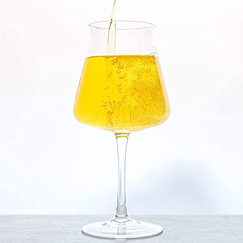 Kegs & Code Co. Teku Shaped Beer Glass - Craft Beer - Tulip Shaped - Enhanced Flavors & Aromas - Holds 14Oz's #TOP2