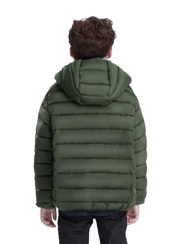 solomate Boys Coats with Hood - Boys' Outerwear Fall Puffer Lightweight Jackets & Coats for Kids with Windproof Sleeve3