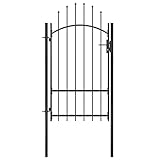 Cette porte de clôture est équipée d'un système de verrouillage et est livrée avec deux poteaux solides le long des charnières robustes pour une installation facile.