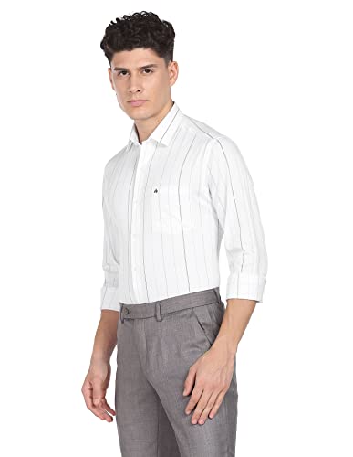 Image of Arrow Slim Fit Mens Formal Shirt - 100% Cotton, Breathable & Comfortable, Full Sleeves Shirts for Men