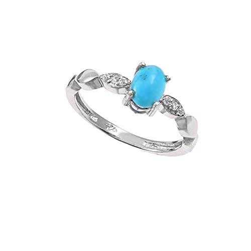 Bague en argent et turquoise véritable AAA, le choix du confort durable