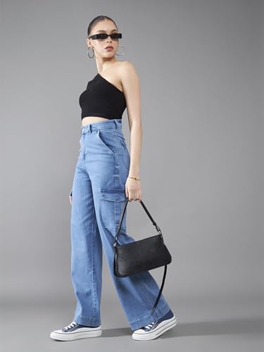 Image of Dolce Crudo High Rise Wide Leg Jeans for Women