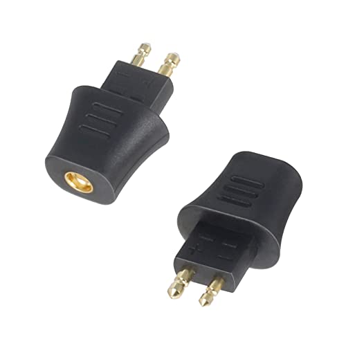 okcsc FOSTEX Male to MMCX Female (Cable Side) Connector Work for MMCX Cable Connected to FOSTEX TH900 MKII MK2 TH600 TH909 Headsets(Headphone Side) Adapter Black