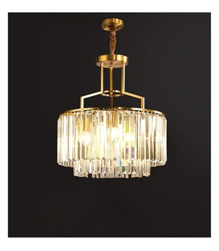 Lustre en cristal CFWSHJ pour corriger le manque de clarté des grands halls et salons sombres