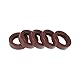 HEROFFIX Universelle Öldichtung TC Doppellippe mit Stahlfeder Dichtungsring Rotationswellendichtung 17x25x7mm Hochdruck FKM Gummi Braun 5 Stück