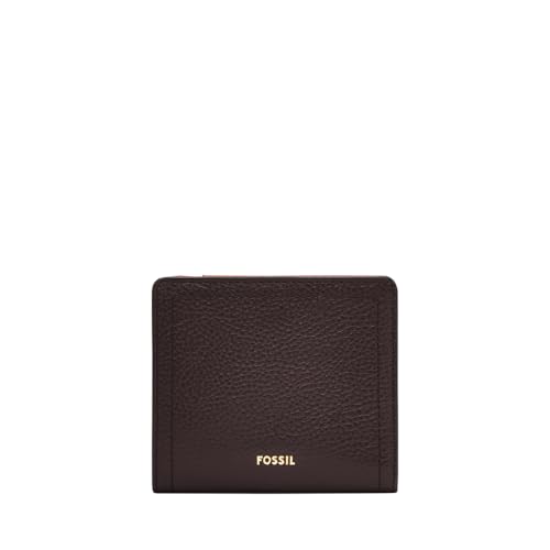 Chiusura a scatto Fossil Portafoglio Logan mini bifold in pelle o poliuretano da donna