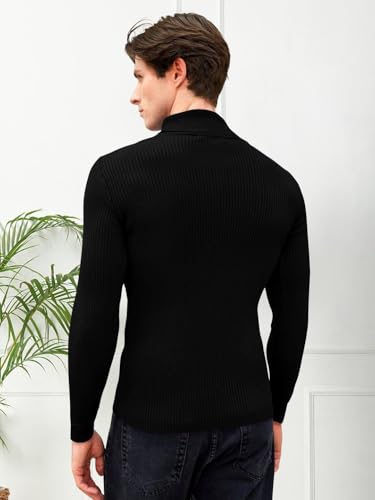 Image of Men's Stylish Turtle Neck Sweater| Winter Turtle Neck Sweatshirt for Men|High Neck Pullover Full Sleeve Winter (Sweater) for Men|
