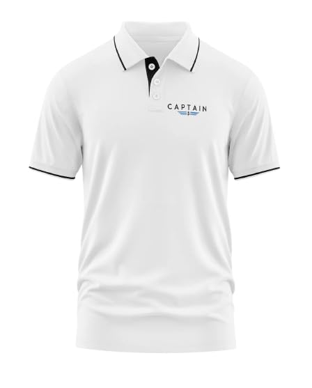 Polo T-Shirt for Men | Pure Cotton Aviator Tee with Wings Logo | Smart Regular Fit for Aviation Enthusiasts & Crew-image-27