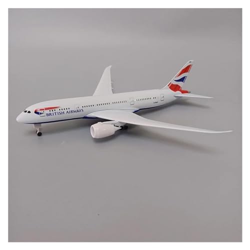 Modelo de avión Boeing 787 de British Airways en miniatura coleccionable de 20cm 7