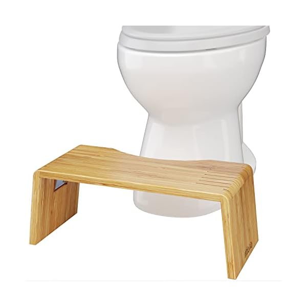 Squatty Potty Oslo Falten Bambus Toilette Hocker - 7-Zoll zusammenklappbar Badezimmer Hocker zum Erwachsene und Kinder… – Bild 15