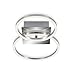 Produktbild Briloner Leuchten - LED Deckenleuchte, Deckenlampe dimmbar, inkl. Memoryfunktion, 1 LED-Modul drehbar, 16 Watt, 1.350 Lumen, 3.000 Kelvin, Chrom-Alu, 418x260x75mm (LxBxH), 3110-018