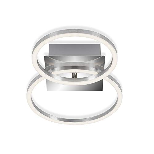 Plafonnier LED Briloner Leuchten à gradation 16W en chrome