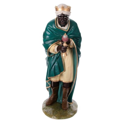 Holyart Moore Wise Man, Lando Landi's Nativity Scene of 160 cm, OUTDOOR statue, fibreglass with crystal eyes