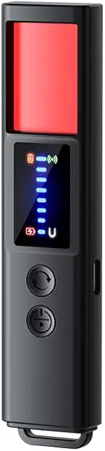 Détecteur de Micro Espion 6 en 1 - Détection Caméra Cachée, GPS et Alerte Vibreur