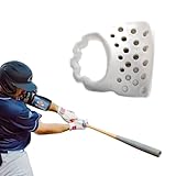 Launchpad MAX - Left Hand - Baseball Thumb Guard, Enlarged Bat Channel, Protects Against Bat Sting, Improves Grip and Control, Ideal for Thicker Bat Handles - for Teen, Adult and Pro Hitters (White)