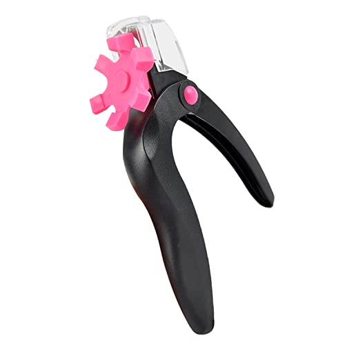 1Pcs Adjustable Acrylic Nail Clipper, Stainless Steel Nail Trimmer, Nail Tip Cutter for False Nail Art Manicure, Halloween Thanksgiving Christmas Gifts for Women (Black)