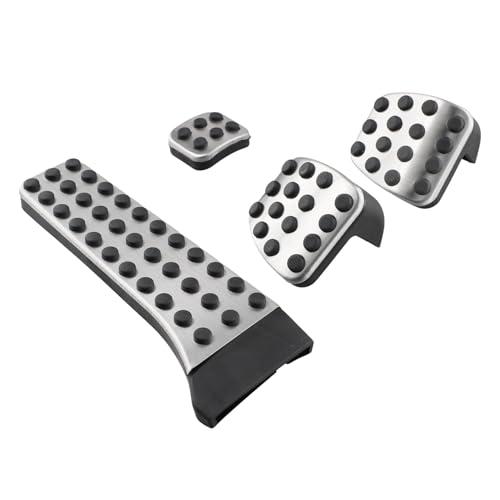 Youbones Pedal de acero inoxidable de 4 piezas para W202 W203 W204 W124 W210 W211 W212 W218 X204 R172 R231 C E