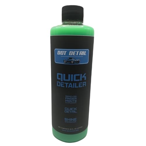 Dot Detail Quick Detailer and Waterless Wash, 16 oz, Removes Fingerprints, Enhances Shine