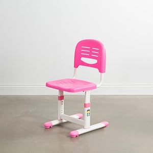 VIVO Height Adjustable Kids' Desk Chair, Chair Only, Multifunctional Interactive Workstation for School Study or Play, Children's Ergonomic Seat with Back, Pink, DESK-V201P-CH VIVO Height Adjustable Kids Desk Chair Chair Only Multifunctional Interactive Workstation for School Study or Play Childrens Ergonomic Seat with Back Pink DESK V201P CH