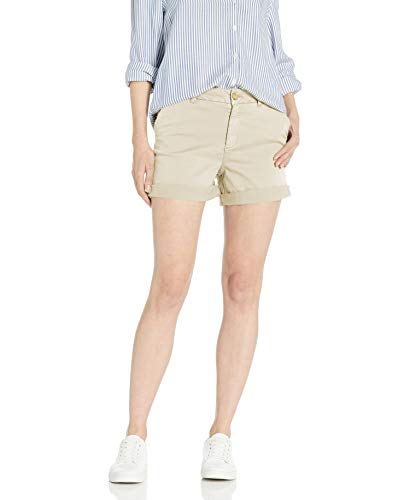 Amazon Brand - Goodthreads Women's High-Rise Chino Girlfriend Short, Natural 0