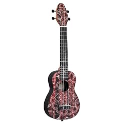 Ortega Guitars Ukulélé Soprano rouge – Keiki K2 – Kit de démarrage incluant Accordeur, Courroie, 5 Médiators Medium et… - Les Beatles, Paul McCartney, John Lennon, RIngo Starr, George Harrison Ortega Guitars Ukulélé Soprano rouge - Keiki K2 - Kit de démarrage incluant Accordeur, Courroie, 5 Médiators Medium et… – Image 2