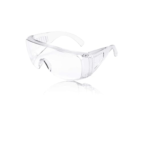 Yuannee Gafas de Protección Transparentes con Protectores Laterales Antivaho y Antiarañazos Gafas de Seguridad para Trabajo Laboratorio Química para Hombres y Mujeres
