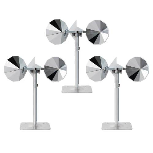 OFFO 3 PCS Bird Scare Reflective Device, Bird Reflector Keep Pigeon Woodpeckers and Sparrows Away for Outdoor Use Boats Roofs Gardens