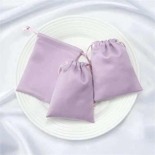Bolsas de satén con cordón antienredos para joyas y accesorios del cabello 8