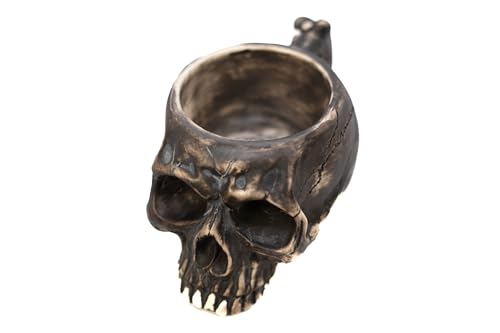 Burn The Ships Black Skull Ceramic Coffee Cup (8 oz)