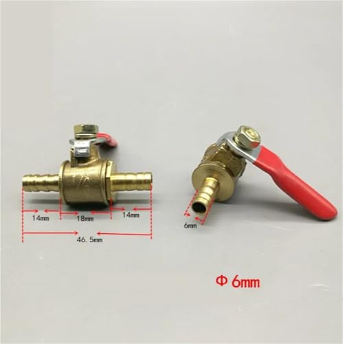 Válvula de cierre de latón de 8mm ideal para tuberías de aire 4