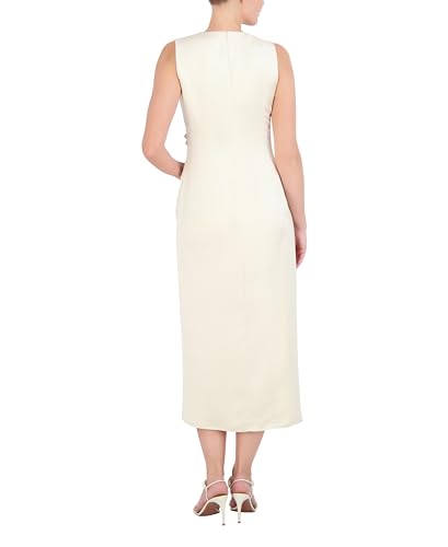 Robe longue sans manches en satin BCBGMAXAZRIA épurée et soyeuse - 3