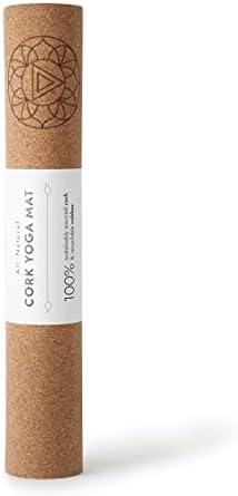 SatoriConcept Cork Yoga Mat - 100% Eco Friendly Cork & Rubber, Lightweight with Perfect Size (72” x 24”) and 4mm Thick, Non Slip, Sweat-Resistant, Innovative Exercise Mat for Hot Yoga (Original)
