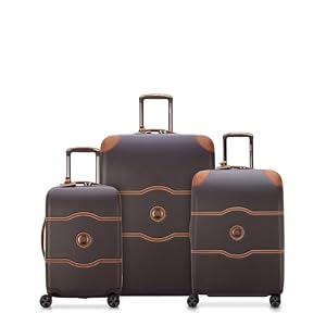 DELSEY PARIS Chatelet Hardside Gepäck mit Spinnrollen, Schokoladenbraun, 3 Piece Set 19/24/28, Chatelet Hartschalengepäck mit Spinnrollen