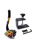 TAOTT Pcmos PC-USB Handbremse für Rennspiele G25/G27/G29/T500/T300rs/Thrustmaster Oddor Lenkradadapter Handbremse Klemme, goldfarbenes Zubehör (Farbbezeichnung: Handbremse und Klemme)