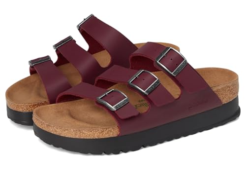 Birkenstock, Women, Florida Platform - Vegan, Zinfandel, 5-5.5, Narrow