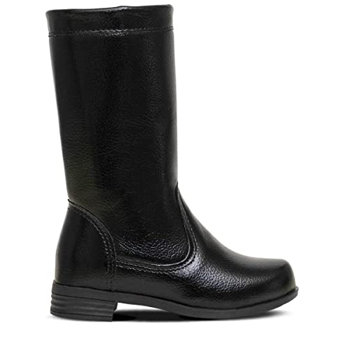 Bota Cano Alto Longo Nº20Ao27 Infantil Feminino Menina 09.10 (Preto, br_footwear_size_system, little