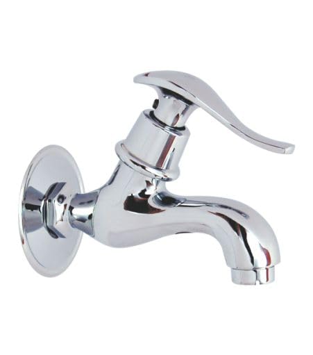 JAL Sindhu Bib Tap 15 mm Faucet | Bathroom Taps | Durable & Reliable Premium Material | Stainless Steel Faucet with Chrome Finish | Anti Rust 21360