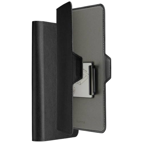 Hama Coque Portefeuille Universel pour Portable 8x17cm Max, Etui à Rabat Compartiment Cartes intégré, Pivotant, Anti Traces Doigts, Fermeture Magnétique...
