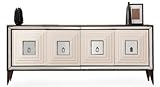 Buffet de luxe miroir avec 4 portes de Casa Padrino