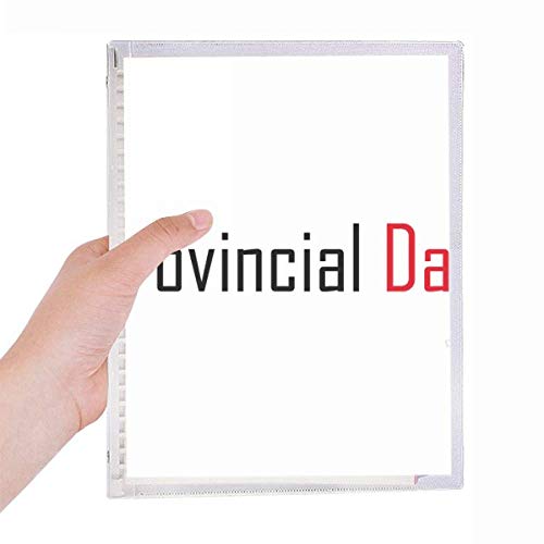 Journal de fête provinciale Canada rechargeable pour organiser vos notes