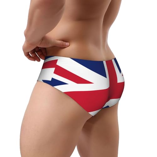 Men's Triangle Briefs - Comfort Soft Stretch British Flag Print Classic Fit Underwear, with Contour Pouch3