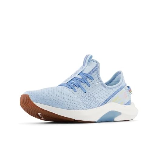 New Balance Tênis feminino DynaSoft Nergize Sport V2 Cross Trainer, Azul cromado claro/sal marinho, 38