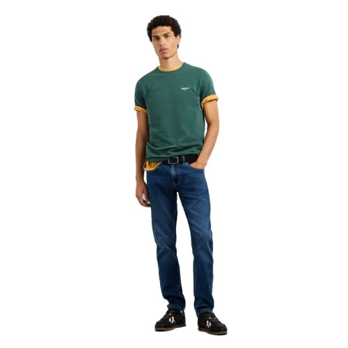 Pepe Jeans Original Basic 3N T-Shirt für Herren, Grün, Größe S – Ansicht 3