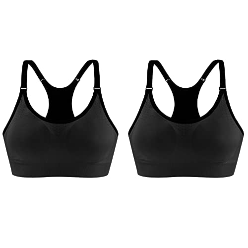 Sujetador deportivo para mujer WENJUN de cobertura completa ideal para running y yoga diario