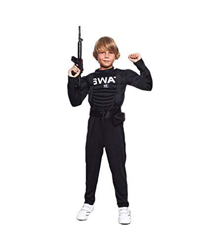 Partylandia Disfraz de Policía Swat para niño Carnaval Cosplay Cómodo Suave 10-12 Años
