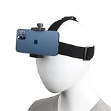 UOPR ヘッドマウント式携帯電話スタンド、一人称ビデオ屋外実写スタンド、携帯ストラップ付き（4“-7”）、iPhoneサムスンスマートフォンとGoPro Insta 360ソニー大疆アクションカメラヘッドマウントストラップに適用