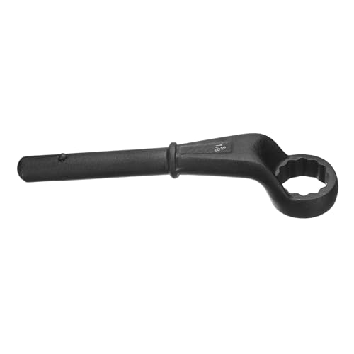 sourcing map Llave de mango tubular de extremo de caja de 1-3/8 pulgadas CR-V de 12 puntos de compensación de un solo extremo llave Torx de cuello alto para apretar quitar tornillos y sujetadores,